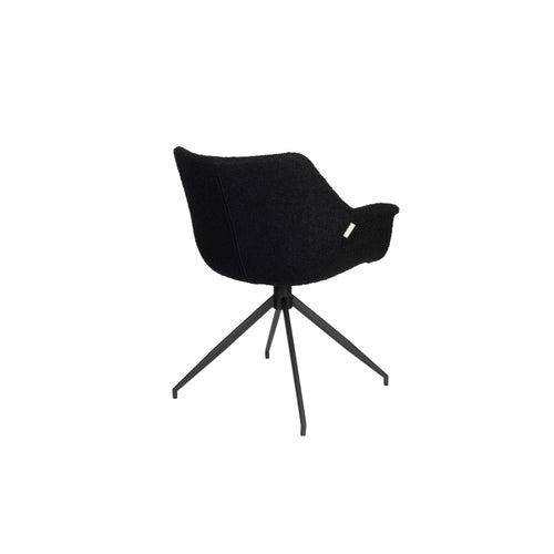 Zuiver Doulton Swivel Eetkamerstoelen armleuning Zwart - Set van 2 - vtwonen shop