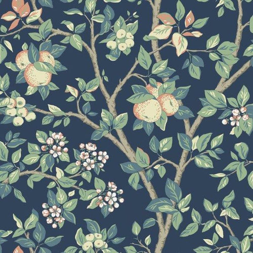 Borastapeter behang bladeren vergrijsd blauw - 53 cm x 10.05 m - 660361 - vtwonen shop