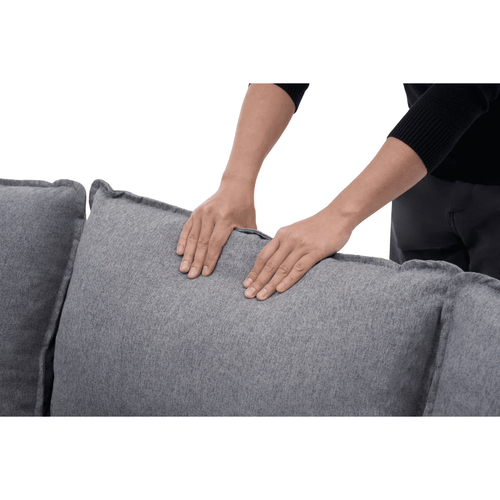 Calicosy - LOUISON 3-zits slaapbank - Grijs - 219x147x84 cm