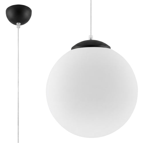 Sollux Lighting Hanglamp UGO 30 zwart - 30x30x120cm