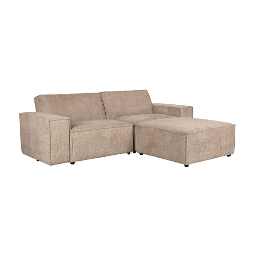 Zuiver James 3-zitsbank Chaise Longue Rechts Taupe