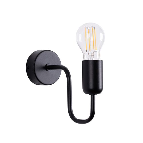 Sollux Lighting Wandlamp VECTOR zwart - 8,5x15,5x20cm