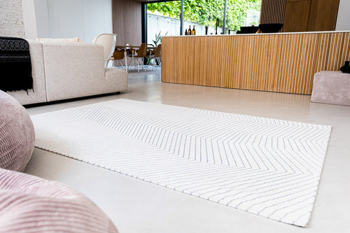 Jules Flipo vloerkleed 9172 White Grey - Wit - 140 x 200 cm