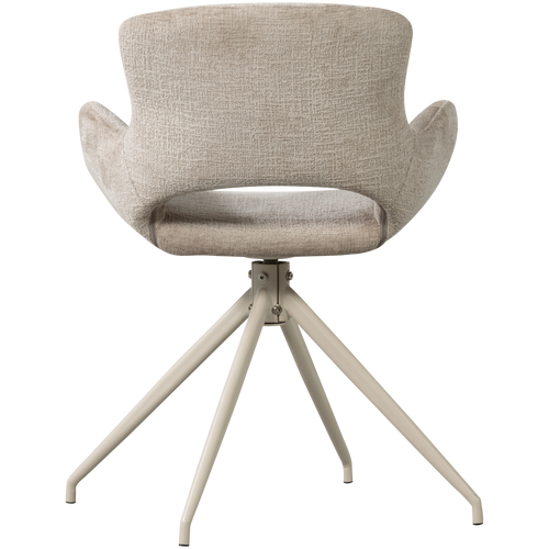 WOOOD eetkamerstoel Eliva - Structure Zand - Paars - Set van 2 - vtwonen shop