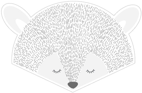 ESTAhome muursticker dierenkoppen lichtgrijs - 70 x 46.5 cm - 158969 - vtwonen shop