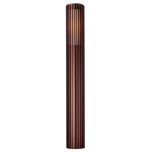 Nordlux buitenlamp Aludra - 1 lichts - 12.4  x 95   cm - bruin metallic