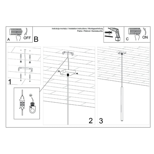 Sollux Lighting Hanglamp PASTELO 1 olijfgroen - 8x8x114cm