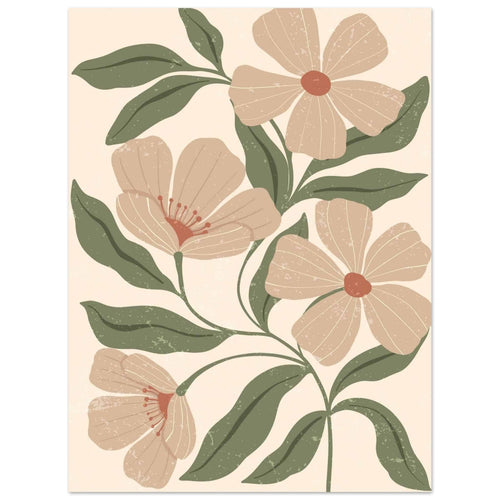 Artfulprints  Boho – Dusty florals   poster 30x40 cm - vtwonen shop