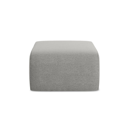 LaMiaSofa Poef Cervo - bouclé - lichtgrijs - 72x94x42