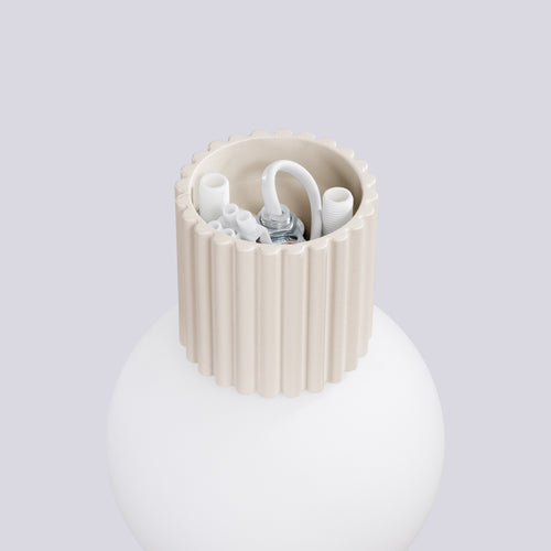 Sollux Lighting Wandlamp HALO beige IP44 - 12x17x12cm