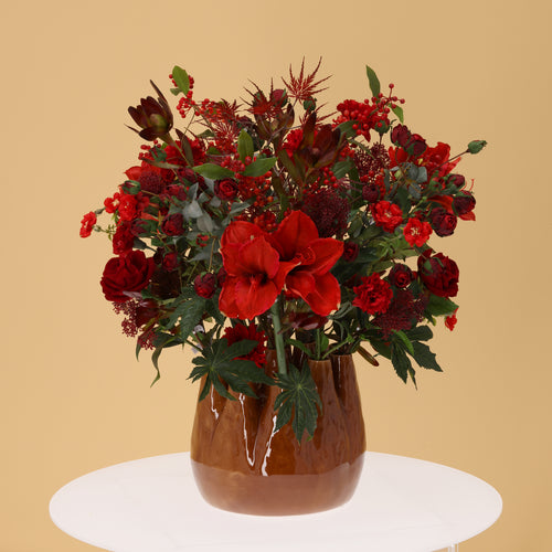 Maxifleur Kunstboeket Michelle Loulé 65cm in Tuitvaas Tulp Oker