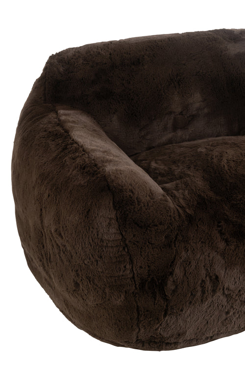 J-Line zetel Cutie - polyester - bruin - large - vtwonen shop