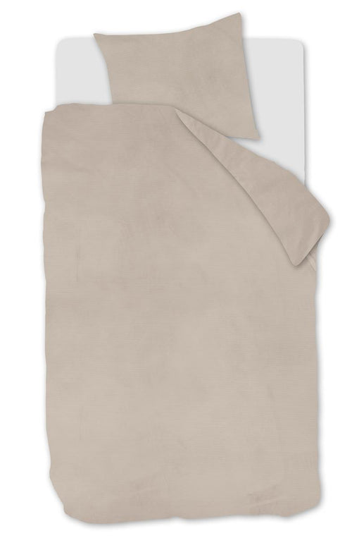 At Home by Beddinghouse Cosy Corduroy Dekbedovertrek - Eenpersoons - 140x200/220 cm cm - Groen