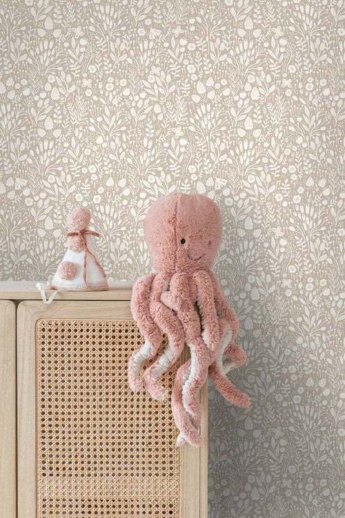 ESTAhome behang bloemetjes lichtbeige - 50 x 900 cm - 131253 - vtwonen shop