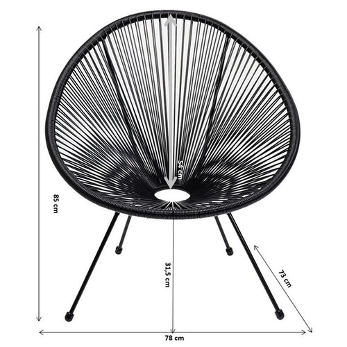 Kare Design Tuinfauteuil Acapulco Mono beige