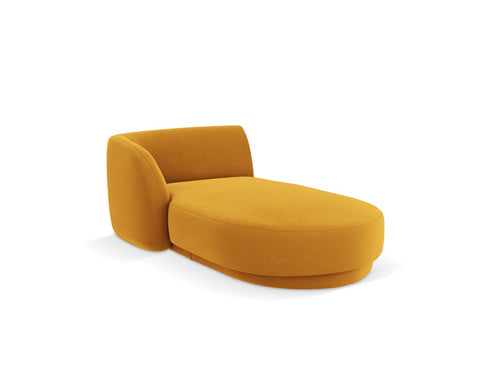 Micadoni - Linker meridiaan "Miley" flueel, geel - 156x90x70cm