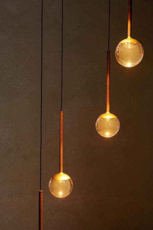 Lucide hanglamp CALINA - Geïntegreerde LED - Amber