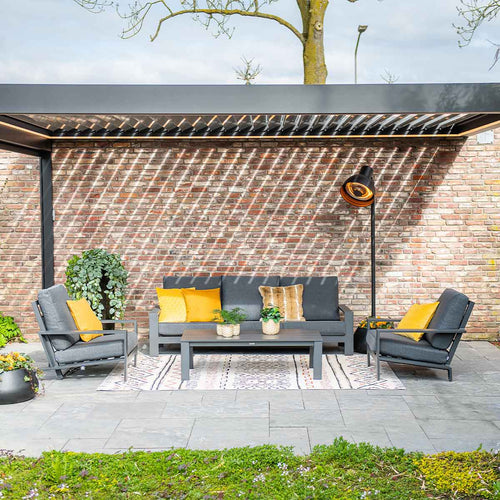 Garden Impressions loungeset Coba 5 delig met 2 bijzettafels