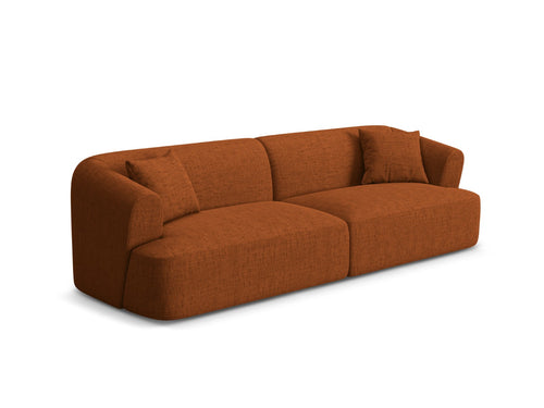 Cosmopolitan Design Modulaire bank Campi 4-zits, structurele stof baksteen - 90x255x70cm