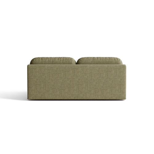 Cosmopolitan Design - Slaapbank met opbergdoos Sophia 3-zits, structurele stof blauw gemêleerd - 110x202x89cm