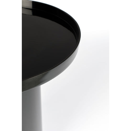 Zuiver Shiny Bomb Bijzettafel Rond 40 cm Metaal Zwart