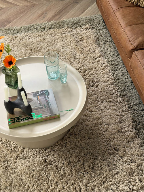 Interieur05 vloerkleed Pilo - hoogpolig - groen/beige - 200 x 290 cm