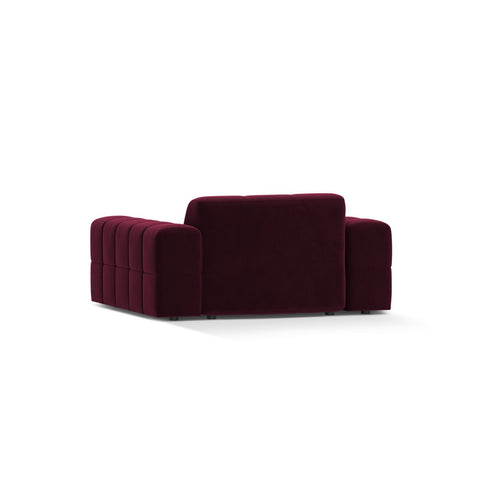 Cosmopolitan Design - Fauteuil Chicago flueel bordeaux - 102x132x78cm