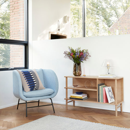 Hübsch tafellamp Gople - messing/glas - ø27xh29cm, e27