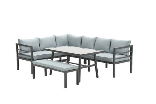 Garden Impressions Blakes lounge dining set 4delig dgrijs/mint grey - vtwonen shop