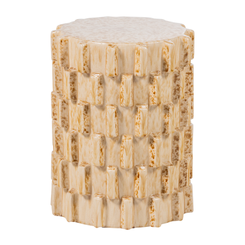 WOOOD decoratieve bijzettafel Ø 35 cm Axu - Keramiek - Zand - 45x35x35
