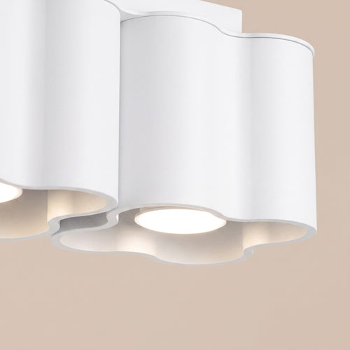 Sollux Lighting Plafondlamp OVIO 2 wit GU10 - 24,5x12x12cm