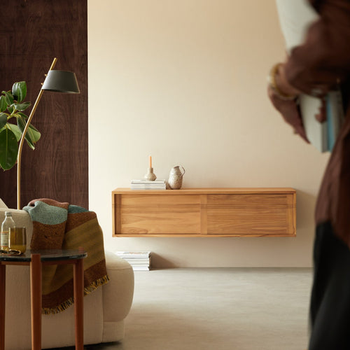 Tikamoon Teakhouten TV-meubel 140 cm - Naturel