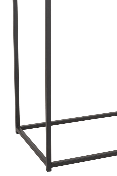 J-Line console Zigzag - hout/metaal - naturel/zwart - vtwonen shop