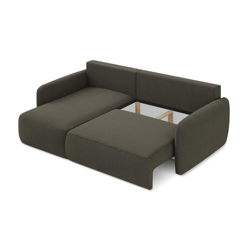 LaMiaSofa hoekbank links Corle - textuurstof - taupe - 207x148x86
