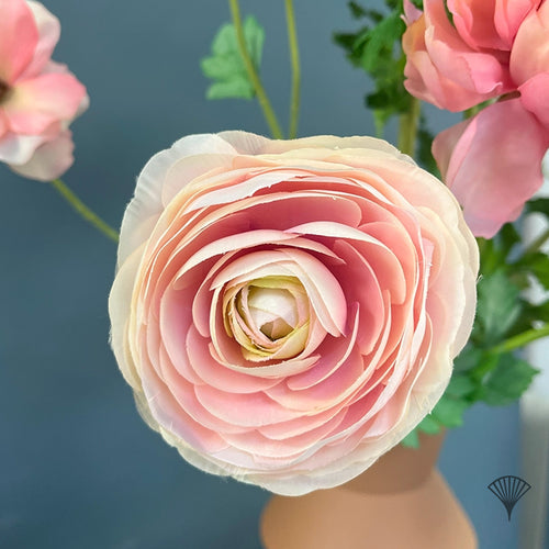 Madame Fleurie zijden boeket Terra Blush - Cosy vibes  - met vaas