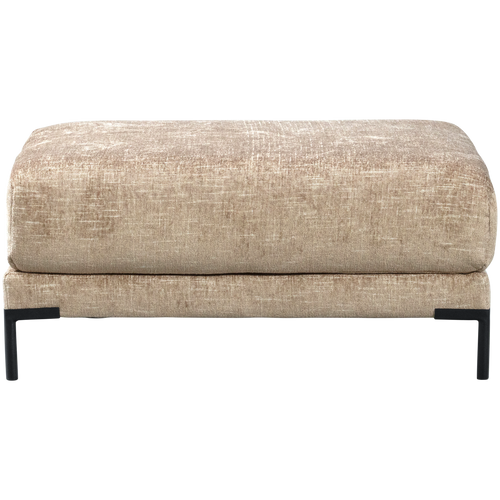 vtwonen poef Couple - Polyester - Naturel Melange - 44x100x100 - vtwonen shop