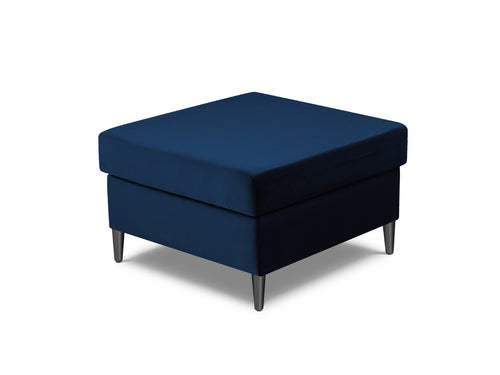 Cosmopolitan Design Poef Kyoto flueel, koningsblauw - 70x70x45cm
