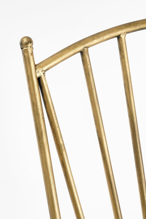 Mica Decorations Alanza Bistrostoel - L40 x B51 x H87 cm - Metaal - Groen - vtwonen shop