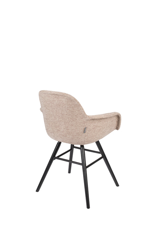 Zuiver Albert Kuip Soft Eetkamerstoelen armleuning Beige - Set van 2 - vtwonen shop