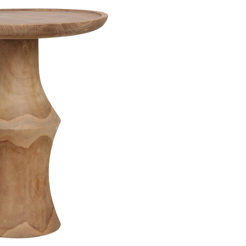 Raw materials Nero teak bijzettafel Dawn - 50x50x60 cm