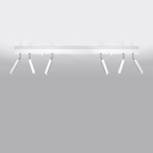 Sollux Lighting Plafondlamp EYETECH 6 wit - 100x3x20cm