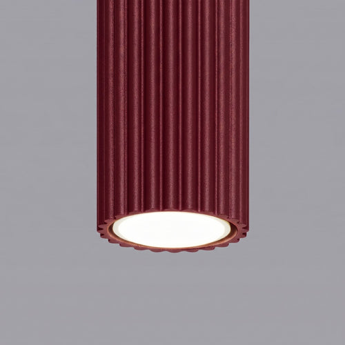 Sollux Lighting Plafondlamp KARBON 30 bordeaux - 6,5x6,5x30cm