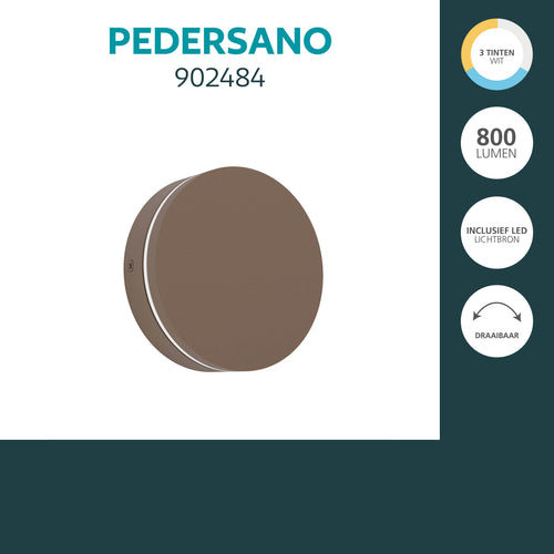 EGLO wandlamp buiten Pedersano - roestbruin