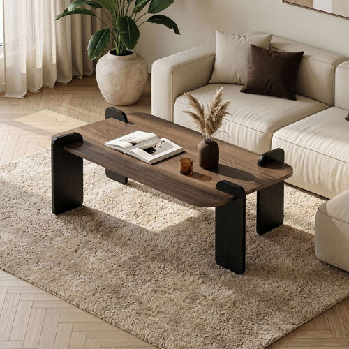 Calicosy - Salontafel ELOI - Donker hout 120x60x35 cm