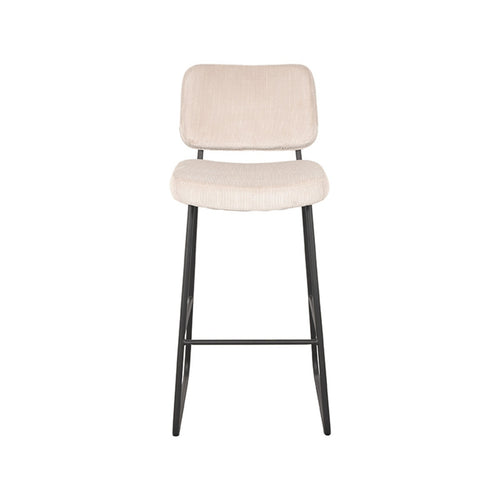 LABEL51 Barkruk Noah - Naturel Ribcord - Zithoogte 78cm - Set van 2 - vtwonen shop