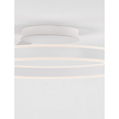 Nova Luce BIANCO Geïntegreerde LED-plafondlamp, halfverzonken, zandwit, Triac dimbaar, 40W, 2580lm, 2700-3000-4000K kleurtemperatuur.