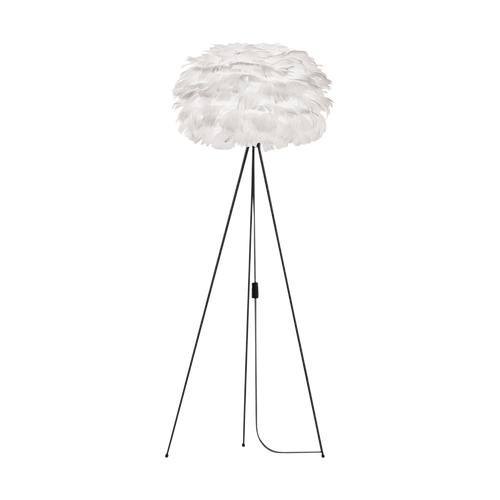 Umage Eos Medium vloerlamp white - met tripod zwart - Ø 45 cm - vtwonen shop