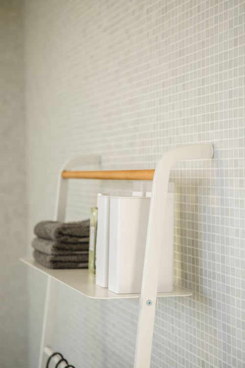 Yamazaki Ladderrek met Plank - Tower - Wit