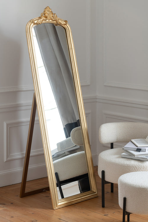 J-Line spiegel Emi - hout - goud