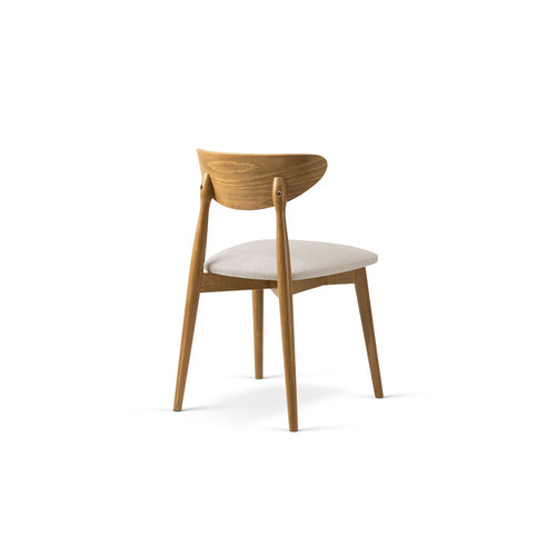Set van 2 stoelen Leon chenille beige - 48x47.5x79cm